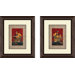Kitchen Traditional Fruit Basket Framed Art (Set of 2)
