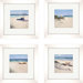 Coastal Beach Umbrella Framed Art (Set of 4)