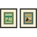 Vintage Travel by Train Framed Art (Set of 2)