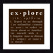 Explore and wonder ...Framed Wall Art (Set of 2)