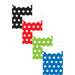 Brite Pockets Asst Polka Dots 35bag