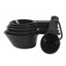 Measuring Cups, Set of 6 in Black