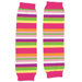 Organic Print Legwarmers in Bright Stripes
