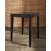 Tapered Leg Pub Table in Black