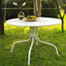 Griffith Metal Dining Table in White