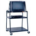 44" High, 2-Shelf Extra Wide Body TV Cart