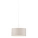 White Grasscloth Pendant Shade