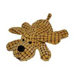 14" Waffle Wags Plush Dog in Gold