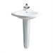 Carene Pedestal Bathroom Sink in White