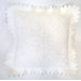 Hungarian Great Plain Motif Pillow in White on White