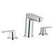 Eurodisc Widespread Bathroom Sink with Double Lever Handles