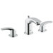 Eurosmart Widespread Bathroom Faucet with Double Lever Handles