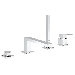 Eurocube Deck Mount Roman Tub Faucet Trim