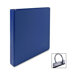 Round Ring Binder, 1" Capacity, 11"x8-1/2", Dark Blue
