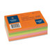 Adhesive Notes, Ruled, 3"x5", 100 Sheets per Pad, 5 per Pack, Neon Assorted