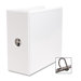 D-Ring Binder, w/ Pockets, 5" Capacity, White