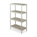 Ventilates Storage Shelf,36-1/4"x18-1/8"x60-1/4",Oyster Gray