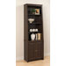 Slant-Back Bookcase with Shaker Doors