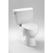 Drake 1.6 GPF Two Piece Toilet with Round Bowl and Bolt Down Lid