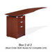 20" H x 72" W Left Curved Desk Return