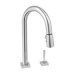 Cayenne Single Handle Single Hole Widespread Kitchen Faucet with Pull Down Spray