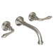 Century Wall Mounted Bathroom Faucet with Double Lever Handles