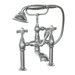 Savina Double Handle Deck Mount Clawfoot Tub Faucet Trim Cross Handle