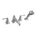 Illume Double Handle Volume Control Roman Tub Faucet with Hand Shower
