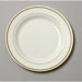 Masterpiece 7.5" Plastic Plate in Ivory with Gold Accents