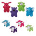 Plush Pack Berber Flatties and Lambs Dog Toy (48 Pieces)
