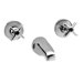 Commander Double Handle Wall Mount Tub Spout