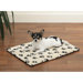 Dog Crate Mat in Paw Print