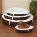 Sherpa Donut Dog Bed in Chocolate