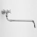 940 Series One Handle Wall Mounted Thin Blade Pot Filler Faucet with Extendable Spout