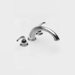 Double Handle Deck Mount Roman Tub Faucet Lever Handle
