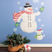 Snowman Vinyl Holiday Mural Peel and Stick