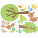 Animal Tales Peel and Stick Wall Stickers