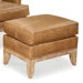 Back Leather Ottoman