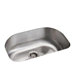 Cinch Undercounter D-Bowl Sink in Stainless Steel