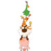 Ludo Animal Pyramid Wall Decal