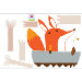 Piccolo Paolo Goes Boating Wall Sticker
