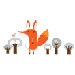 Piccolo Paolo the Fox Wall Sticker