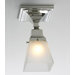 Birmingham One Light Semi Flush Mount with Shade
