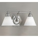 Jenna Two Light Bath Vanity in Brush Nickel