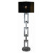 Linque One Light Floor Lamp in Brushed Nickel