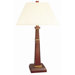 Bond One Light Table Lamp in Cherry and Satin Brass