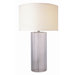 Oceana One Light Table Lamp in Clear Reeded Glass