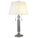 Facetnation Two Light Table Lamp in Polished Chrome