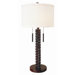 Pina Two Light Table Lamp in Dark Cherry