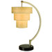 Astoria One Light Table Lamp in Brushed Nickel